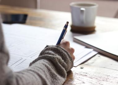 Writing text