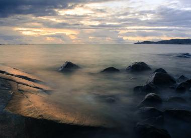 Rocks in the sea