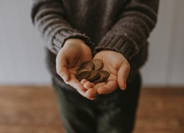 Hands with money